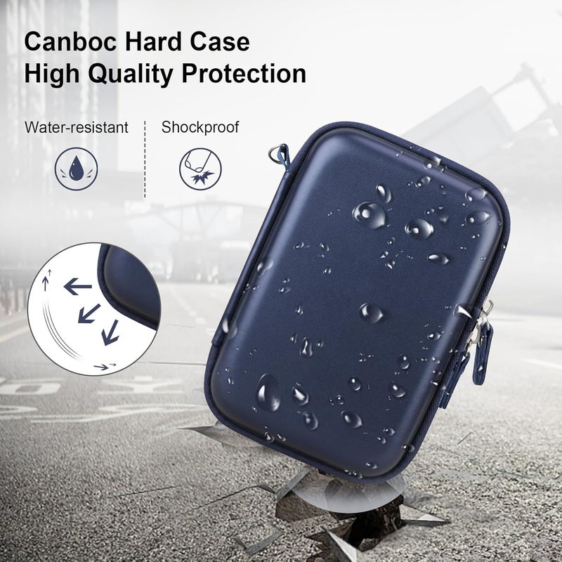 Canboc Carrying Case for Fujifilm Instax Mini Link 3 2 1 Smartphone Printer, Mesh pocket fit Instant Film and Cable, Dark Denim (Case Only) - Image 4